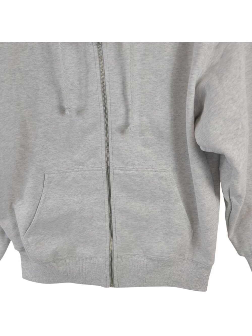 NEW Garage Mega Oversized Full Zip Hoodie Spring Grey Mix Sz XS - Picture 3 of 5